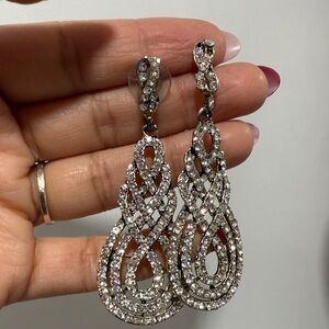 Elegant Silver Drop Earrings